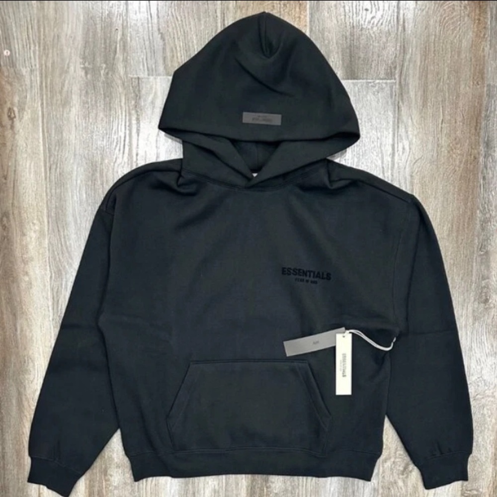 Fear of God Essentials Hoodie (SS22) Stretch Limo/Black BRAND NEW w/Tags | XL